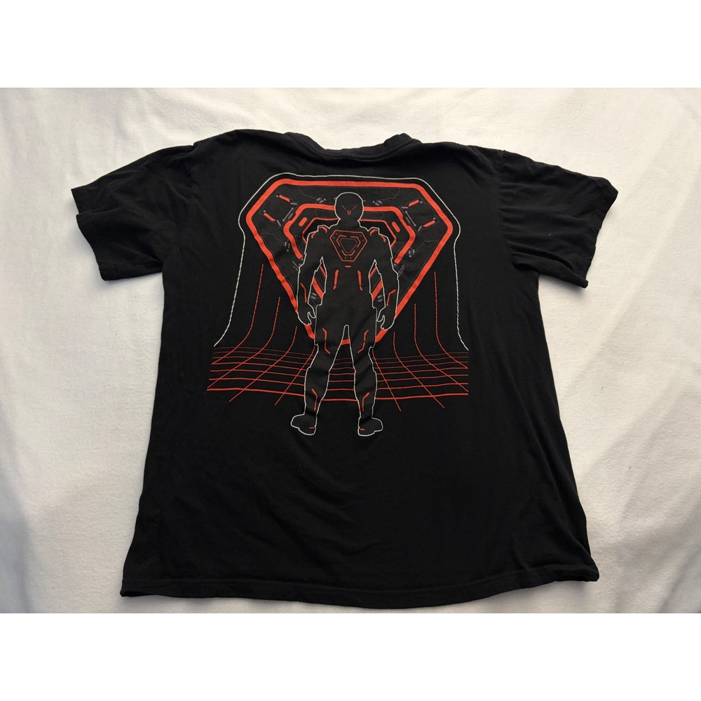 Disney TRON Ares Dillinger Systems MCP Master Control Program Black T-Shirt L